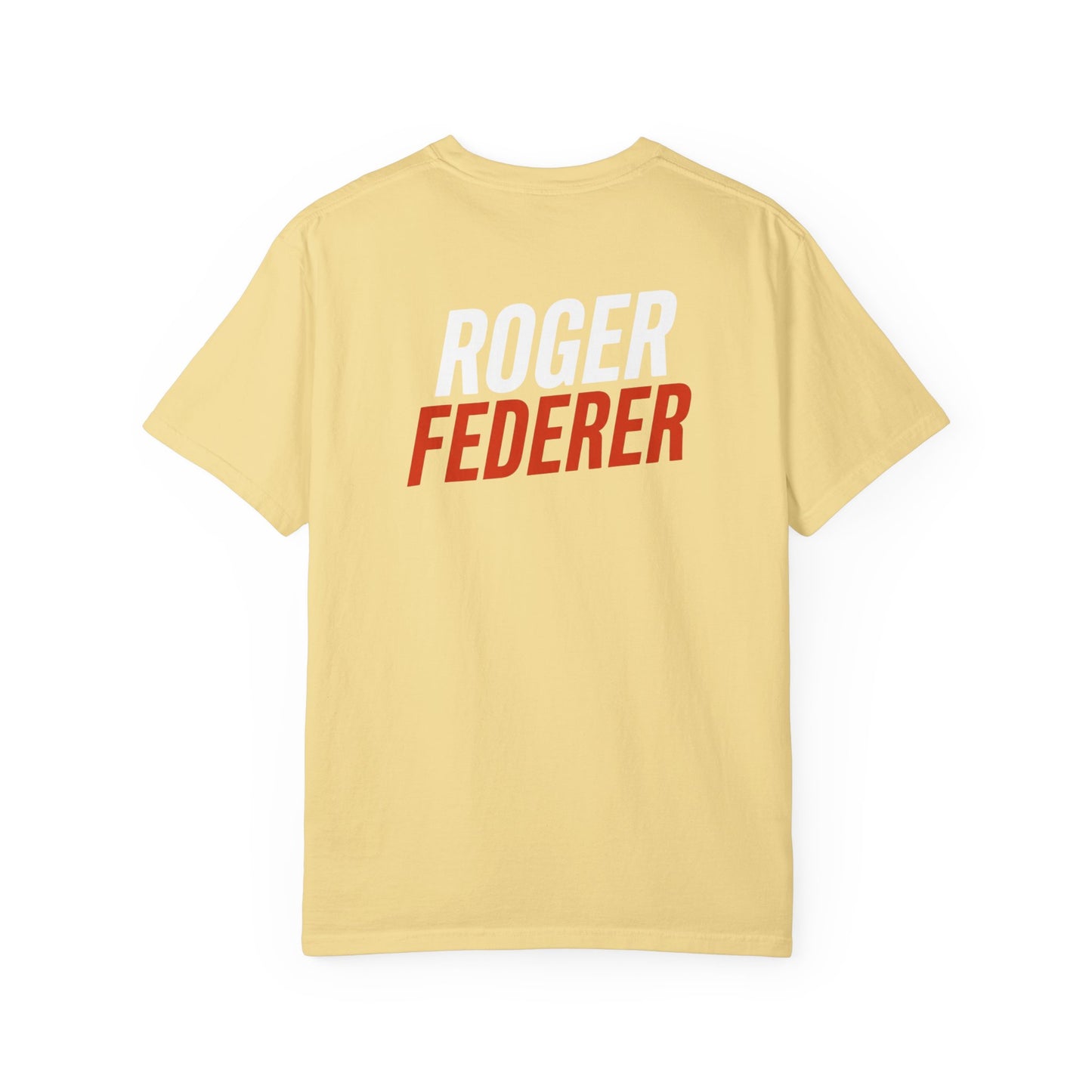 Federer Cartoon Tennis T-Shirt — Retro Athlete Graphic Tee
