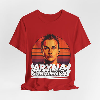 Aryna Sabalenka Graphic Tee — Vintage Sunset Tennis Player T-Shirt
