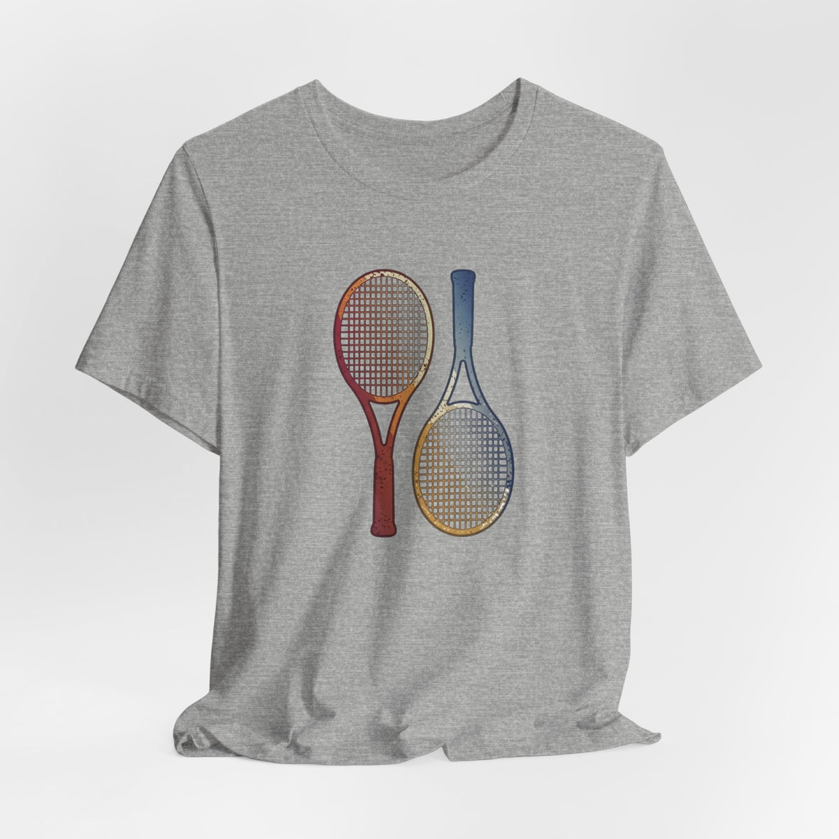 Tennis Rackets Tee — Vintage Wooden Racquets Graphic Shirt