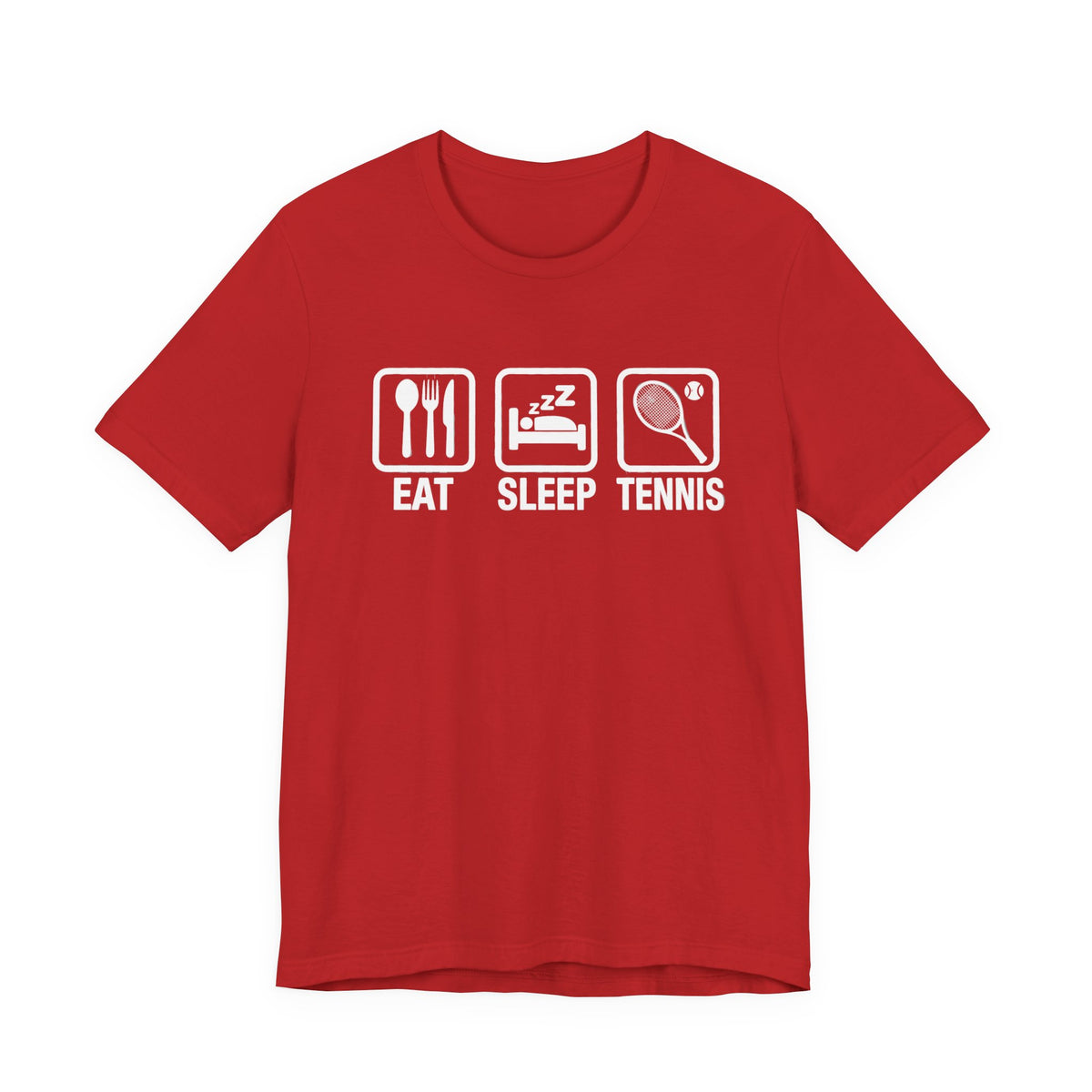 Tennis Tee — "Eat Sleep Tennis" Graphic Shirt