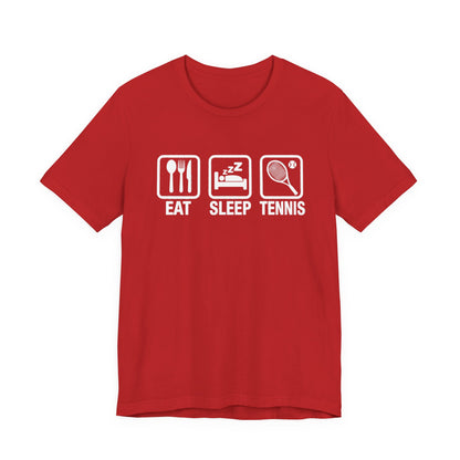 Tennis Tee — "Eat Sleep Tennis" Graphic Shirt