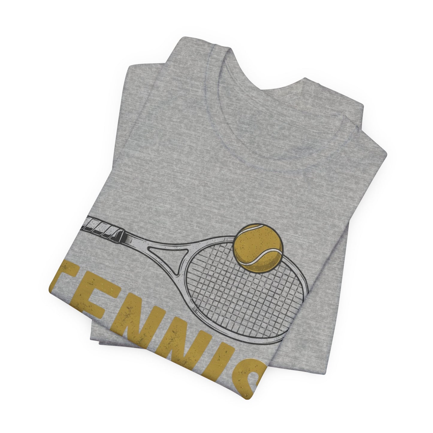 Tennis Racket & Ball Tee — Retro Athletic Tennis T‑Shirt