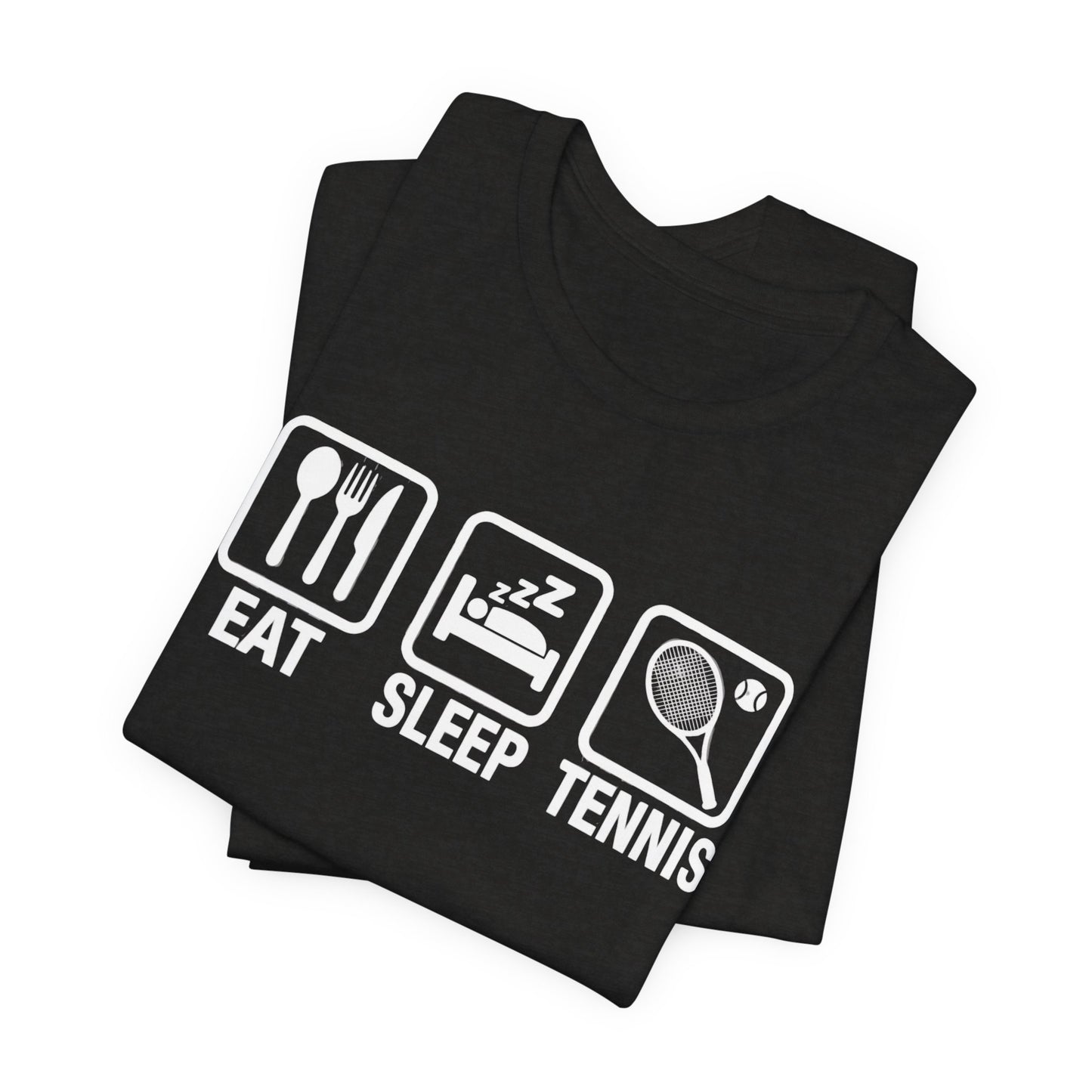 Tennis Tee — "Eat Sleep Tennis" Graphic Shirt