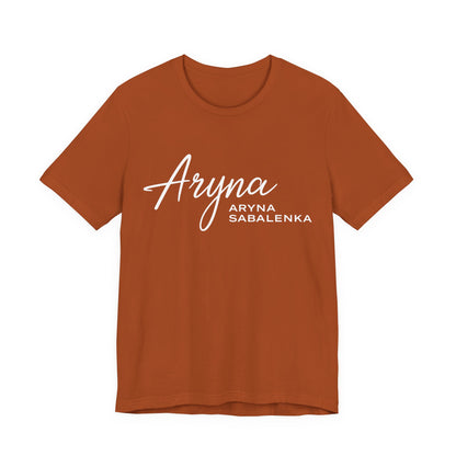 Sabalenka Classic White Tee — Plain Short Sleeve T-Shirt