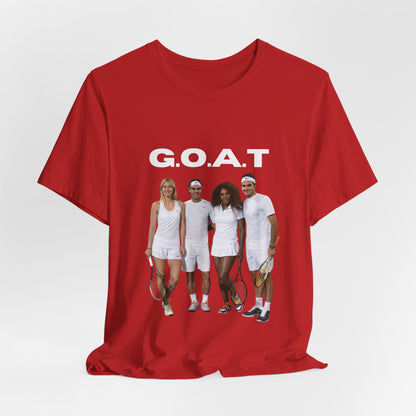 GOAT Tennis Players T-Shirt – Vintage Court Team Graphic Tee