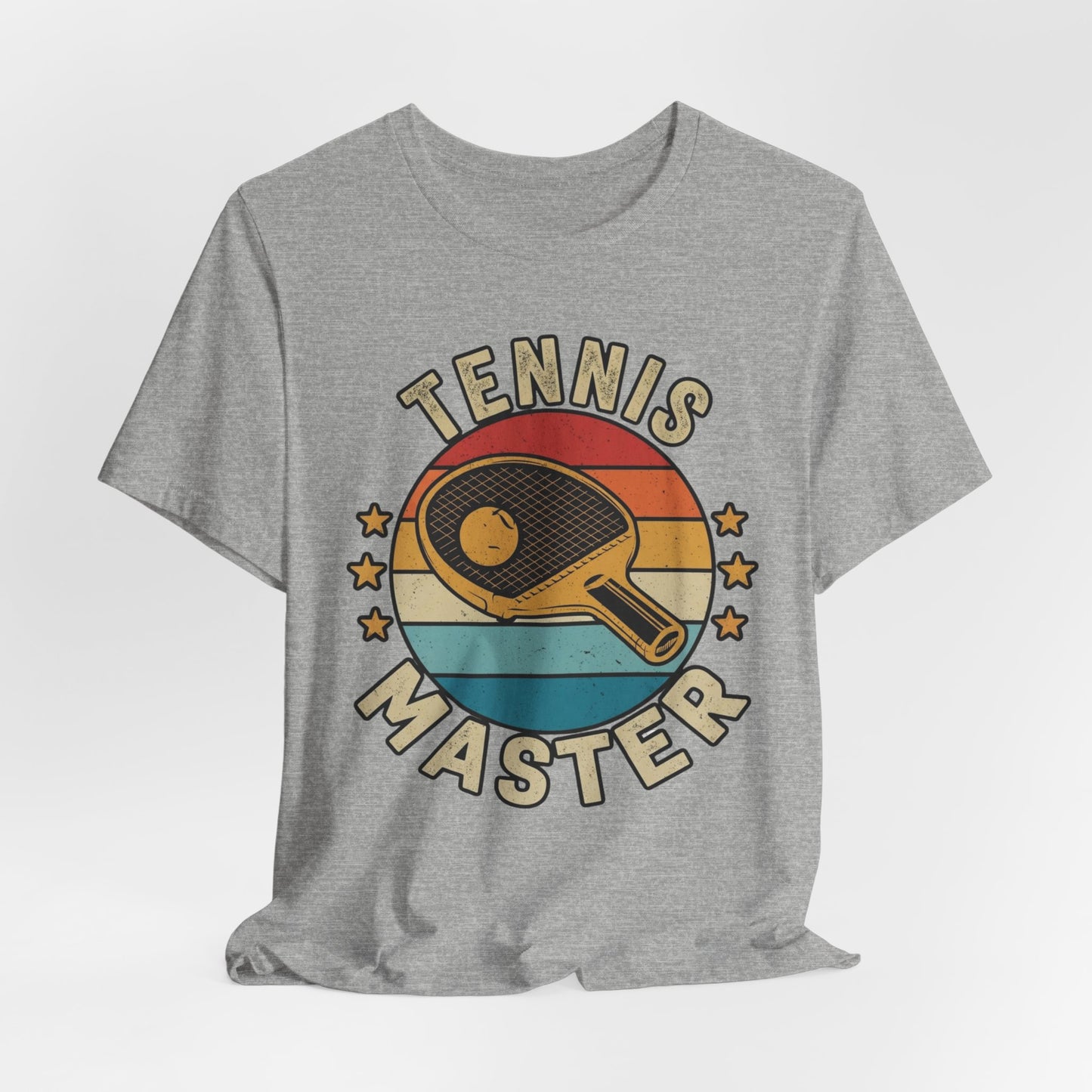 Tennis Master Tee — Retro Paddle & Ball Vintage-Style Tennis Shirt
