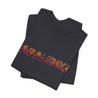 Sabalenka Tennis T‑Shirt — Bold Text Fan Tee