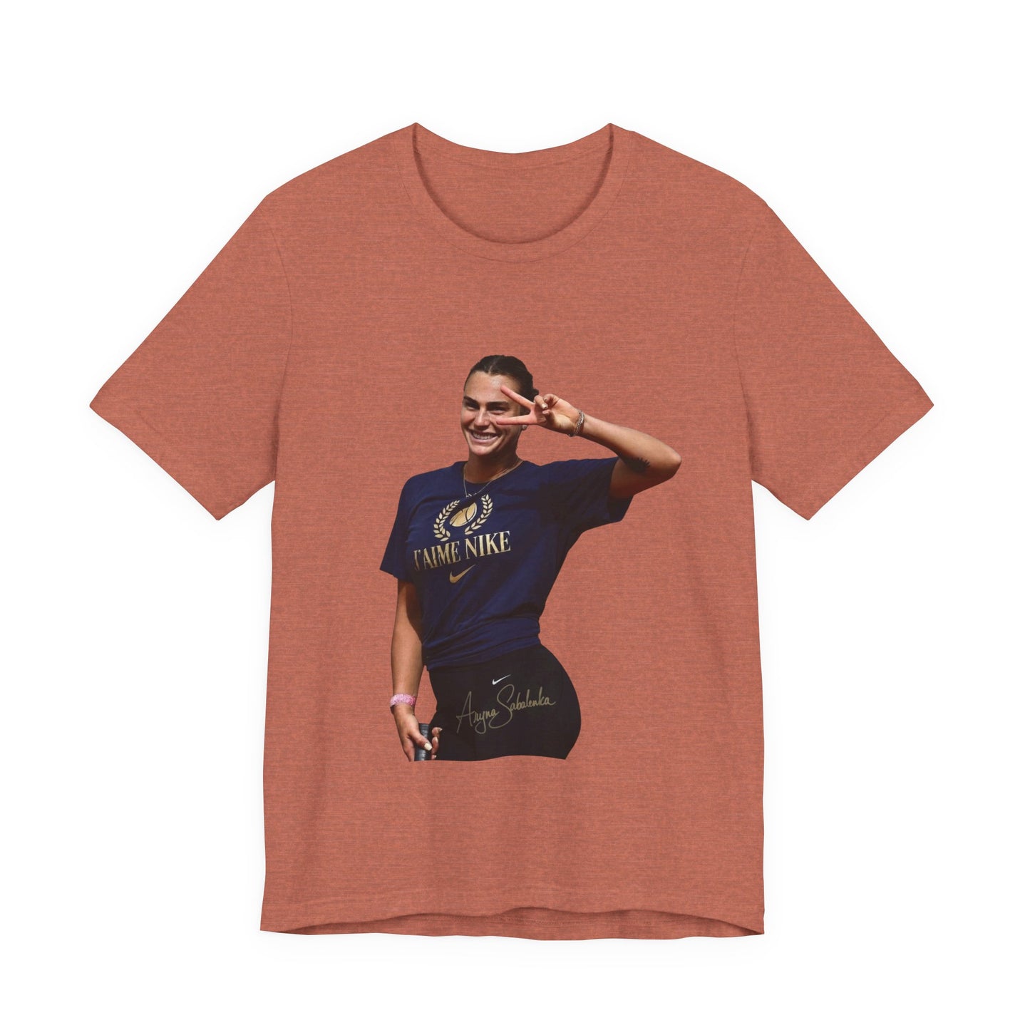 Aryna Sabalenka T-Shirt —Graphic Tee with Smiling Player Photo