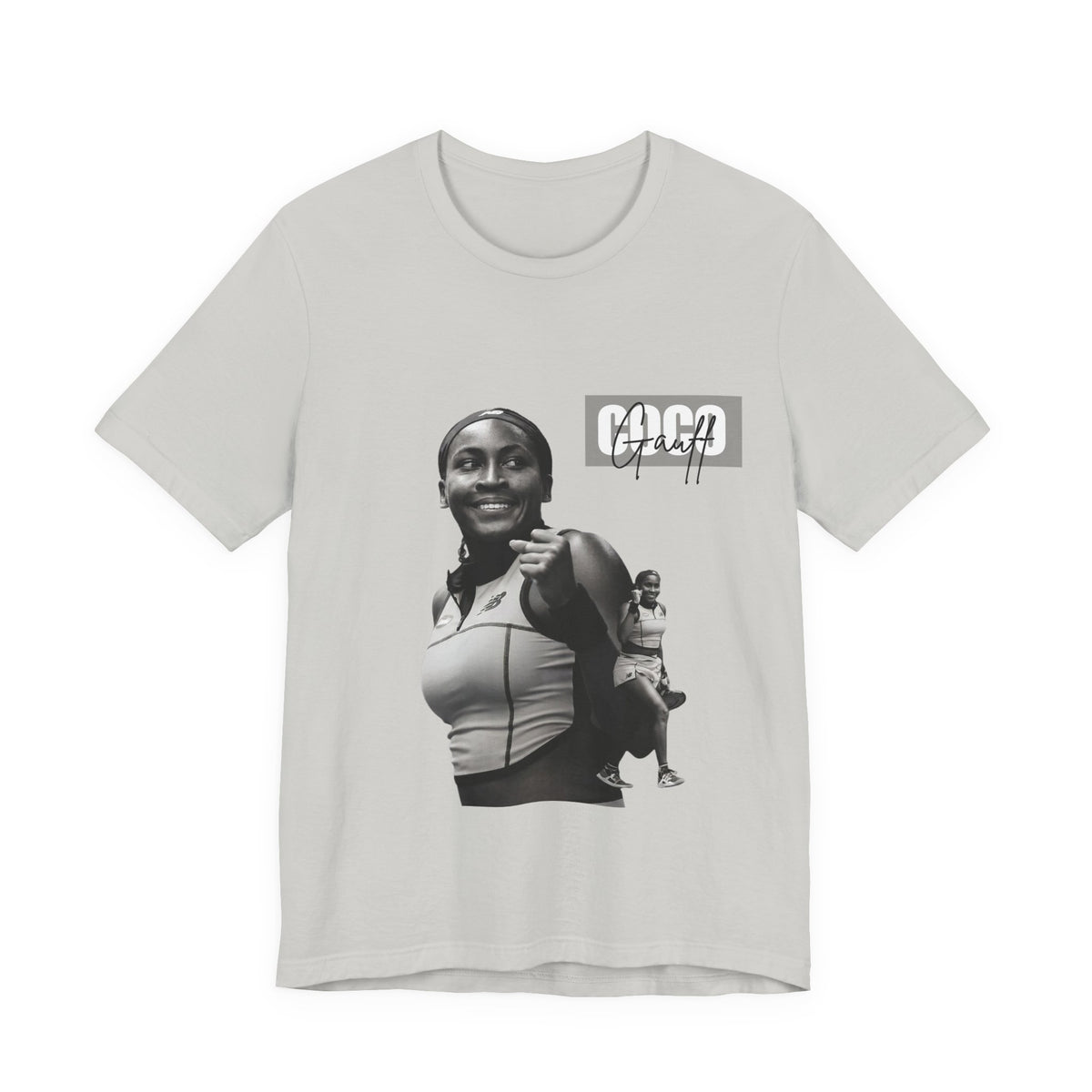 GOGP Graphic Tee — Black & White Motivational Photo T-Shirt