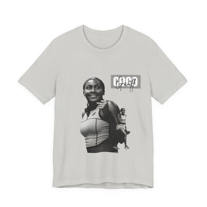GOGP Graphic Tee — Black & White Motivational Photo T-Shirt
