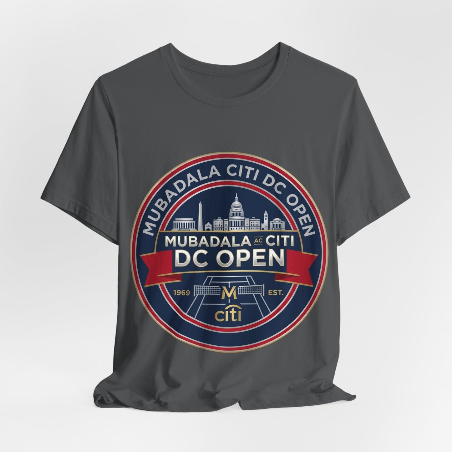 DC Open Tennis Tee — 'Mubadala Citi DC Open' Vintage Badge Shirt