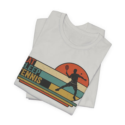 Eat Sleep Tennis Vintage Graphic Tee