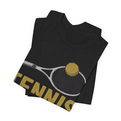 Tennis Racket & Ball Tee — Retro Athletic Tennis T‑Shirt