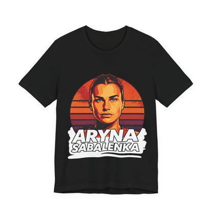 Aryna Sabalenka Graphic Tee — Vintage Sunset Tennis Player T-Shirt