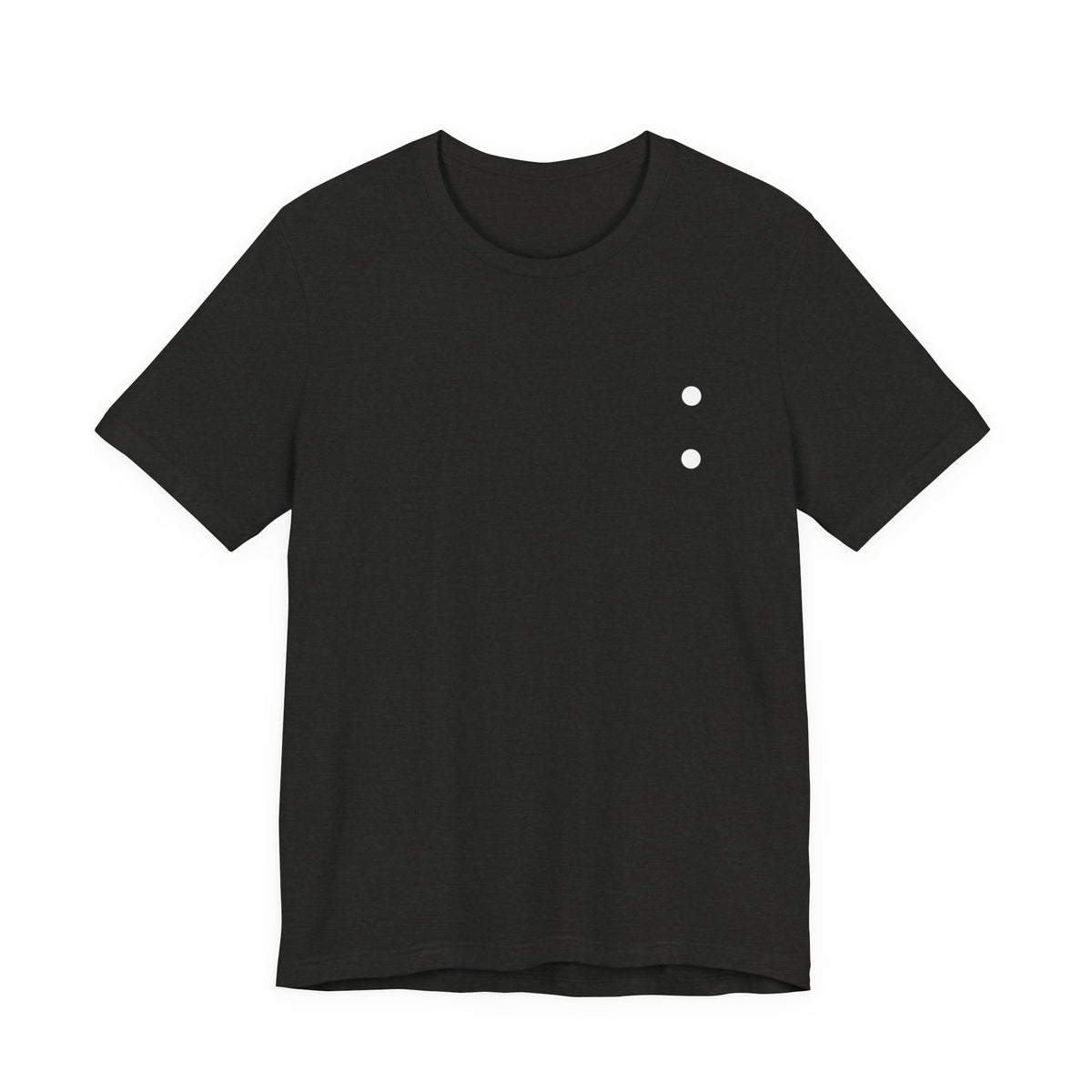 Minimal Dot Chest Tee — Casual Everyday Short Sleeve Shirt