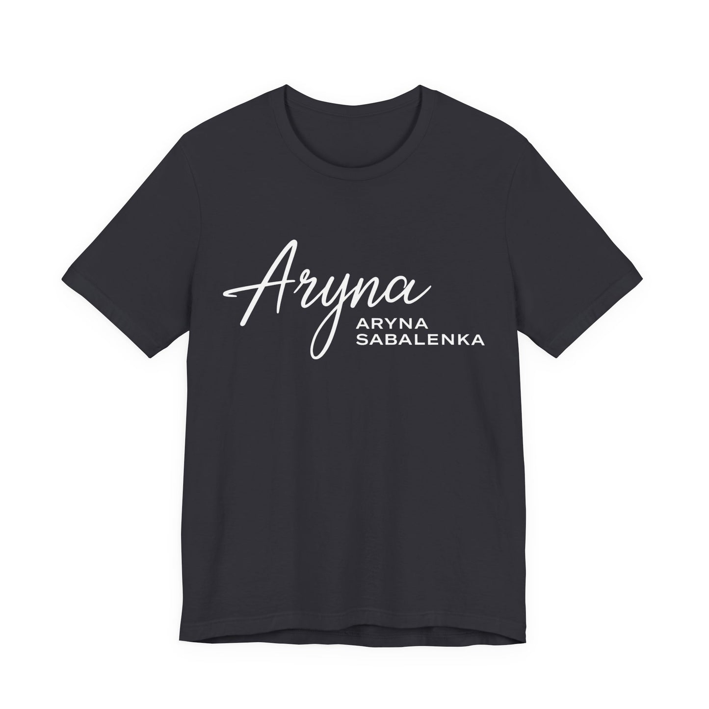 Sabalenka Classic White Tee — Plain Short Sleeve T-Shirt