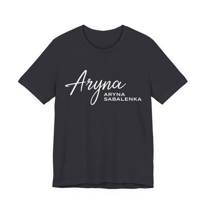 Sabalenka Classic White Tee — Plain Short Sleeve T-Shirt