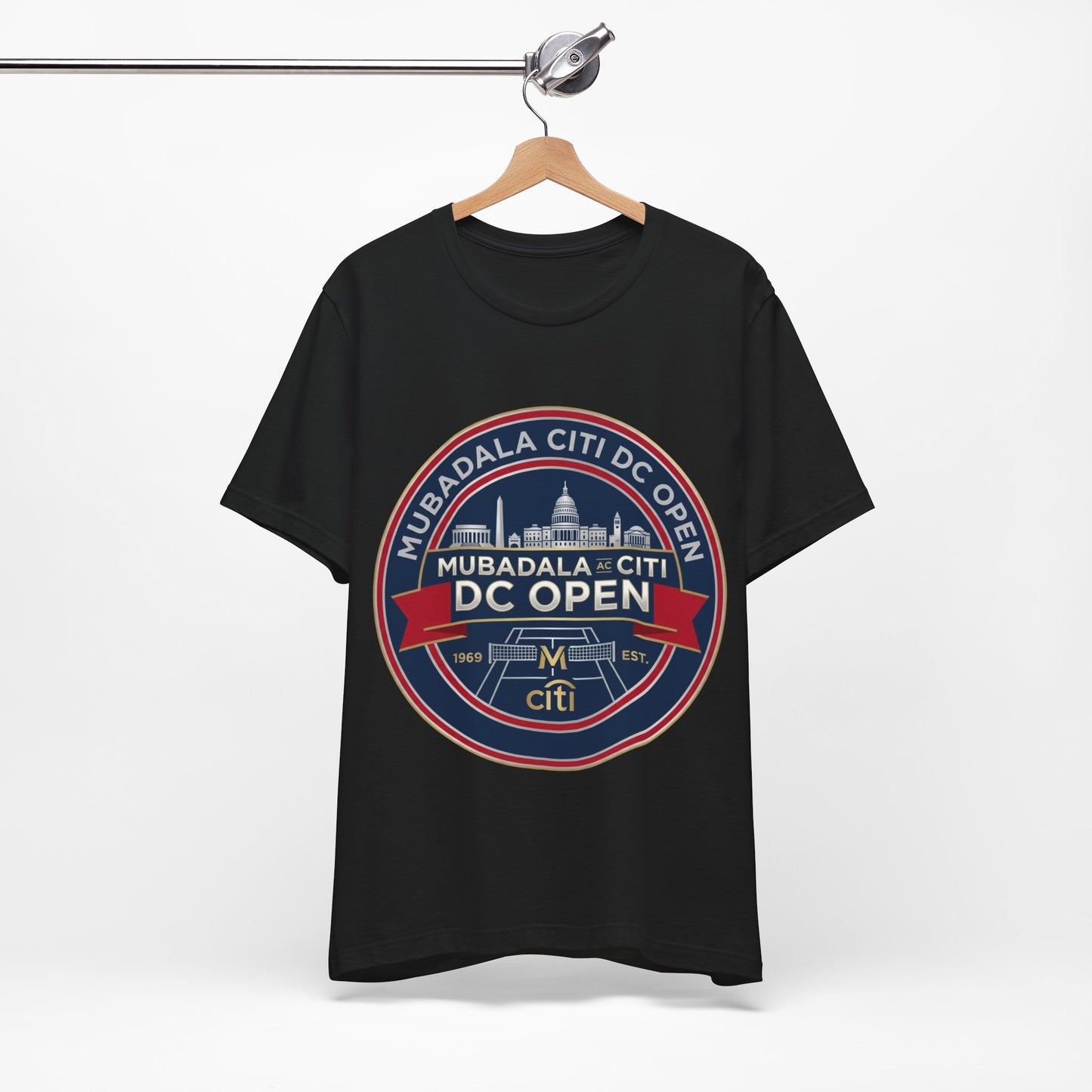 DC Open Tennis Tee — 'Mubadala Citi DC Open' Vintage Badge Shirt