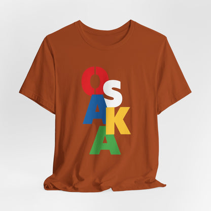 Tennis player Naomi Osaka Color Block Vertical Logo Tee