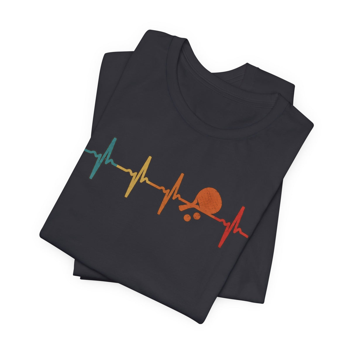 Tennis Heartbeat Tee – Retro Surfing Wave Graphic T-Shirt