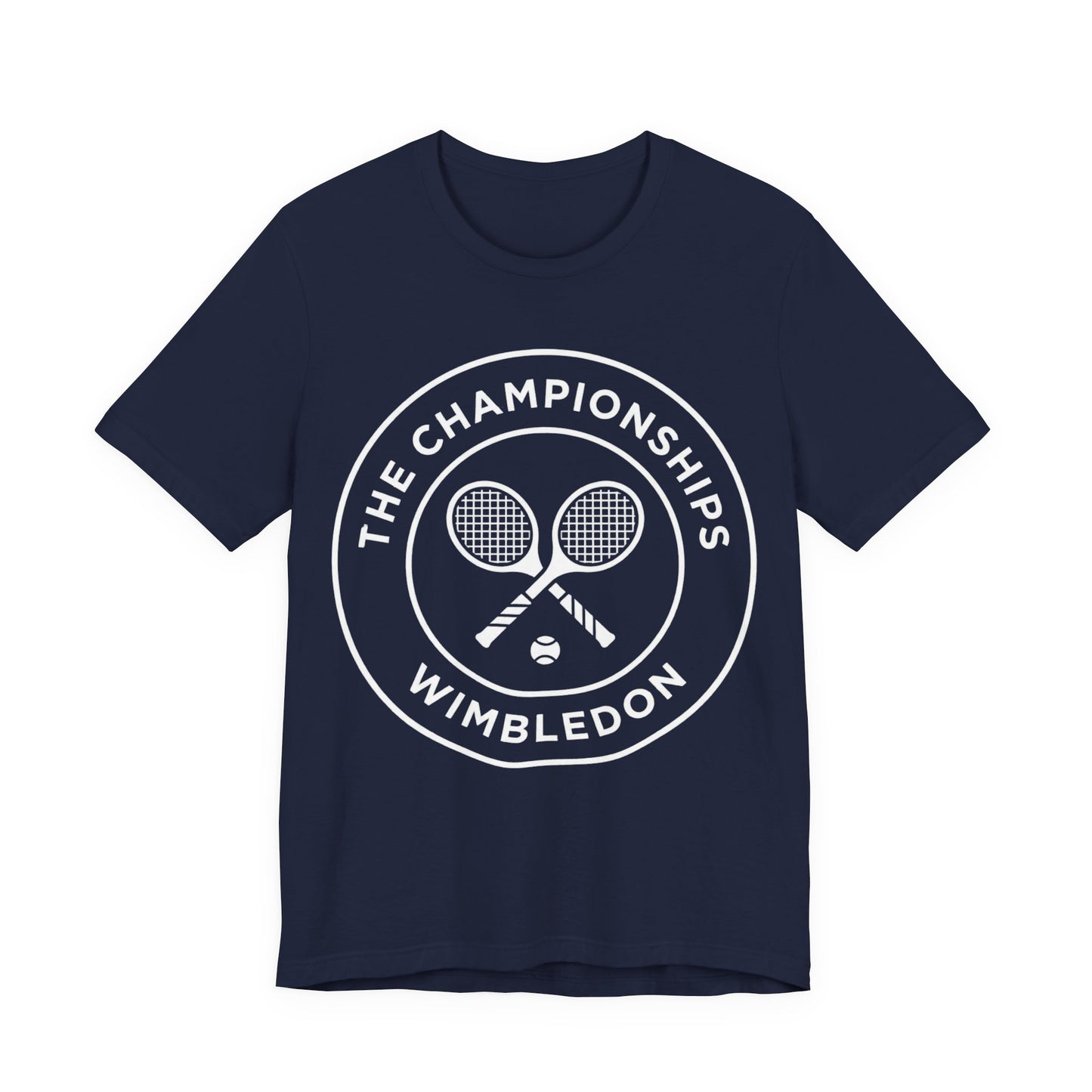 Wimbledon Championships Tennis Tee — Retro Tennis Racket Logo T-Shirt