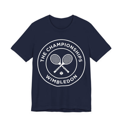 Wimbledon Championships Tennis Tee — Retro Tennis Racket Logo T-Shirt