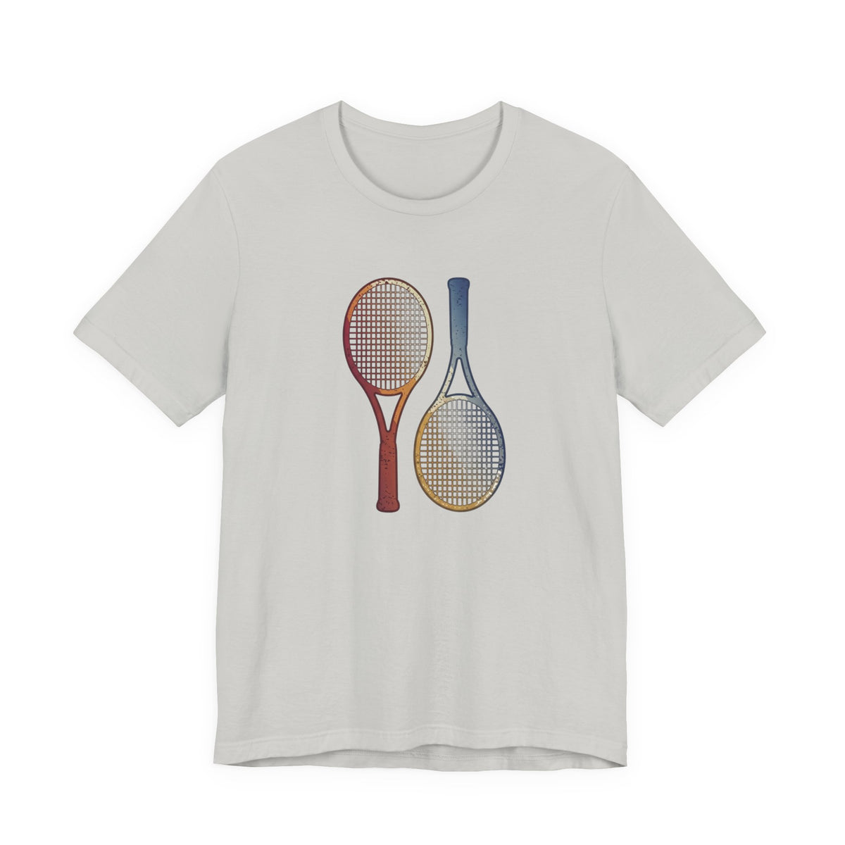 Tennis Rackets Tee — Vintage Wooden Racquets Graphic Shirt