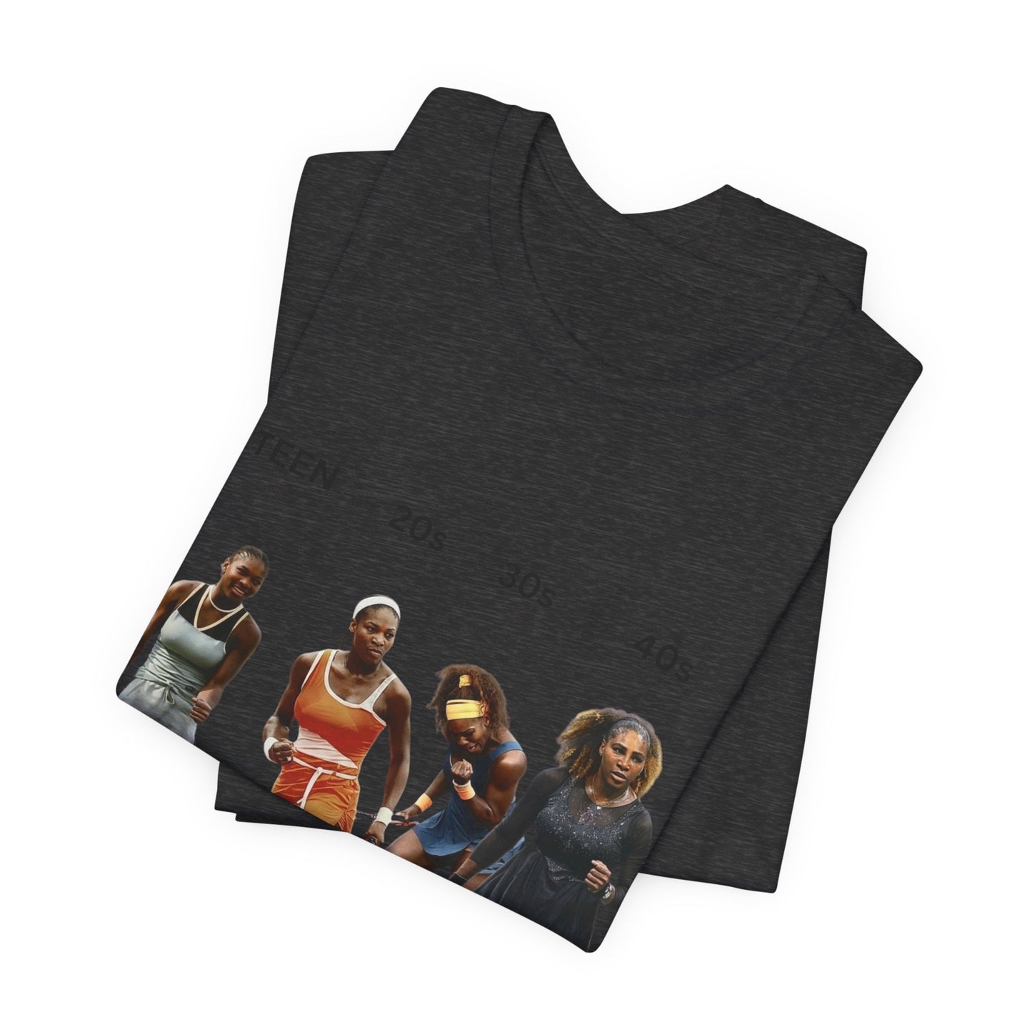 T-Shirt — Serena Williams Life Stages Graphic Tee (Teen · 20s · 30s · 40s)