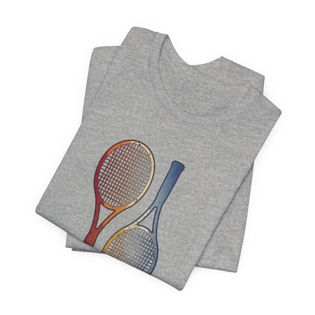 Tennis Rackets Tee — Vintage Wooden Racquets Graphic Shirt