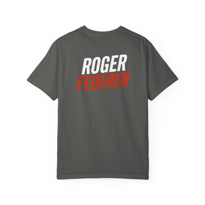 Federer Cartoon Tennis T-Shirt — Retro Athlete Graphic Tee