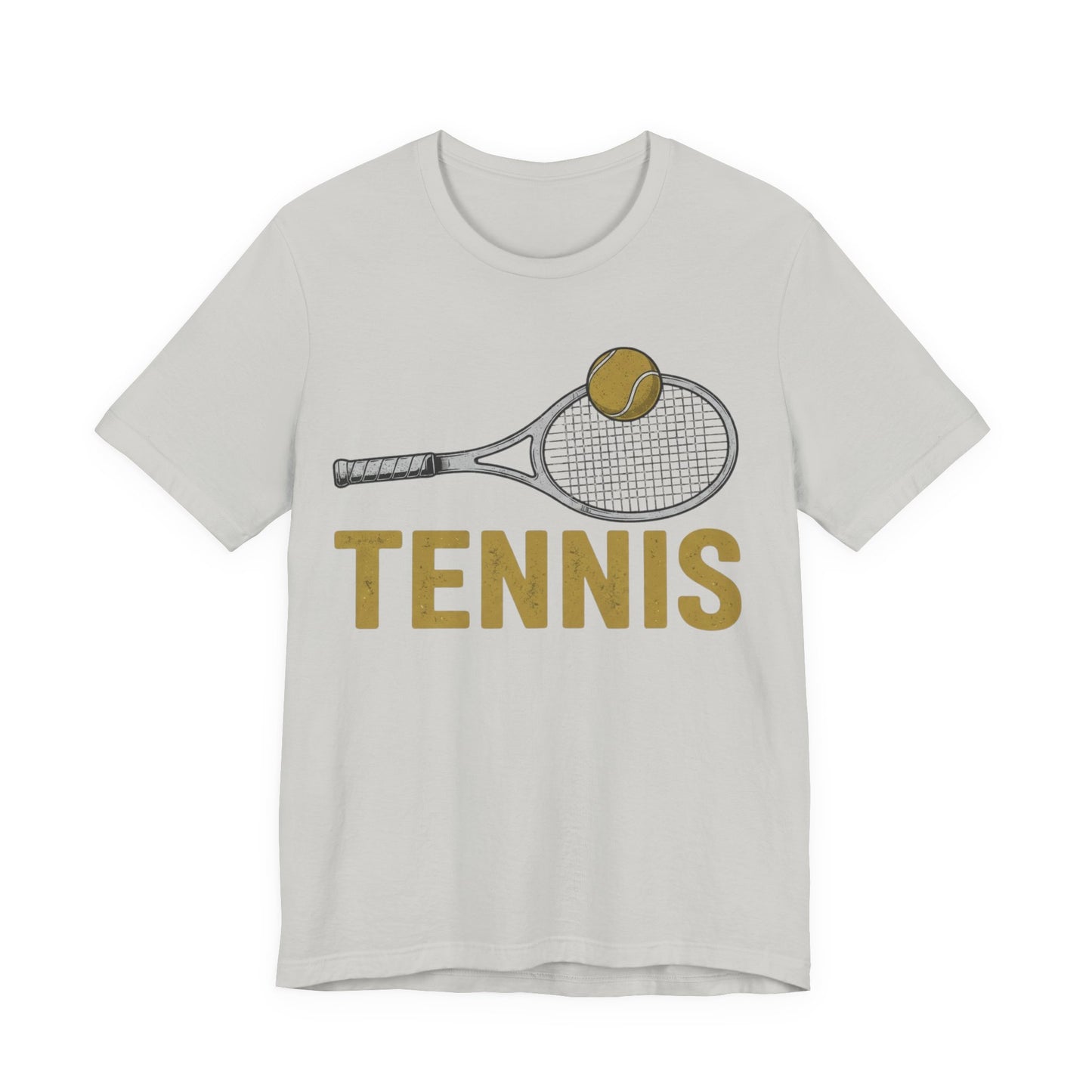 Tennis Racket & Ball Tee — Retro Athletic Tennis T‑Shirt