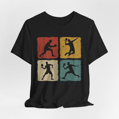 Tennis Silhouette Tee — Retro Vintage Graphic Shirt