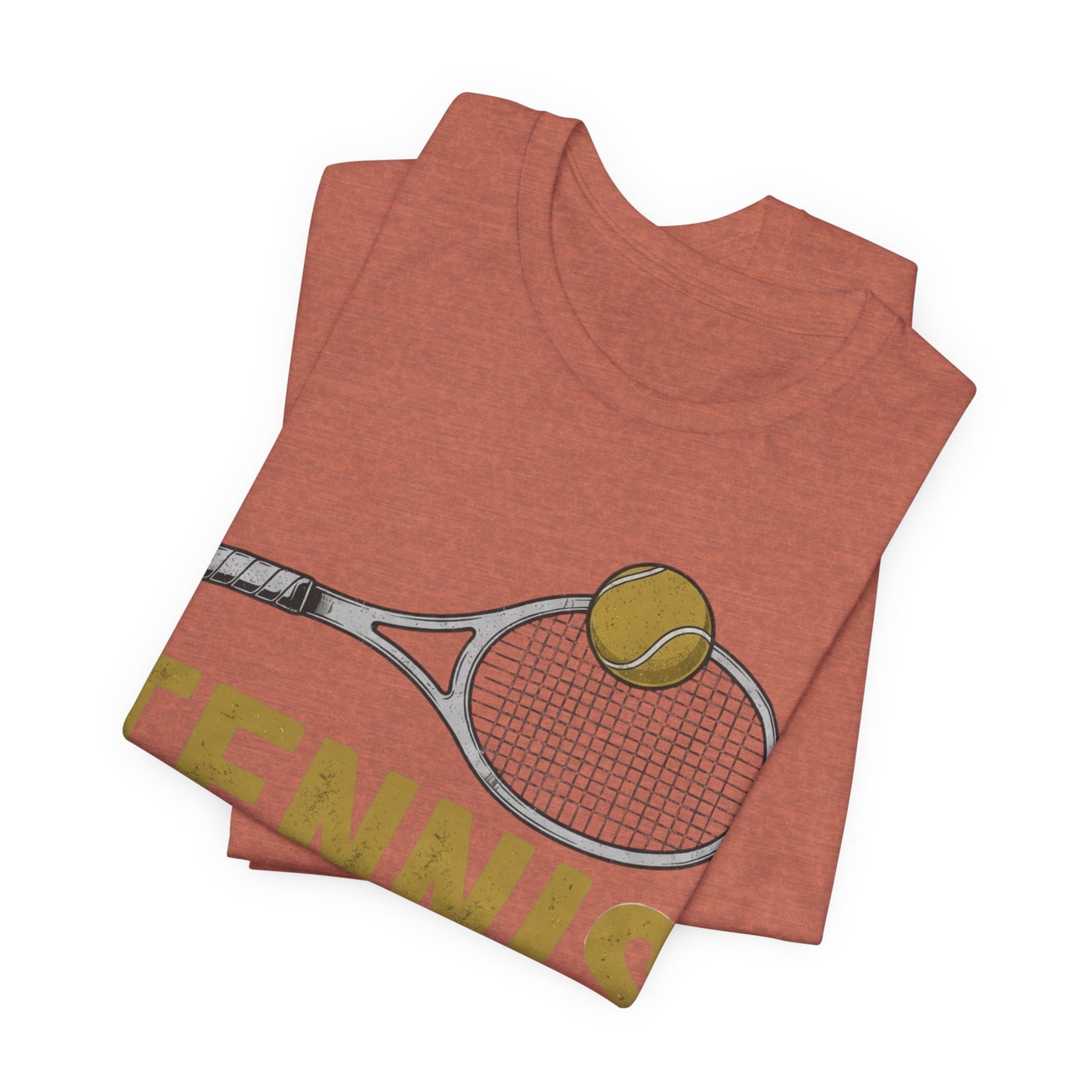Tennis Racket & Ball Tee — Retro Athletic Tennis T‑Shirt