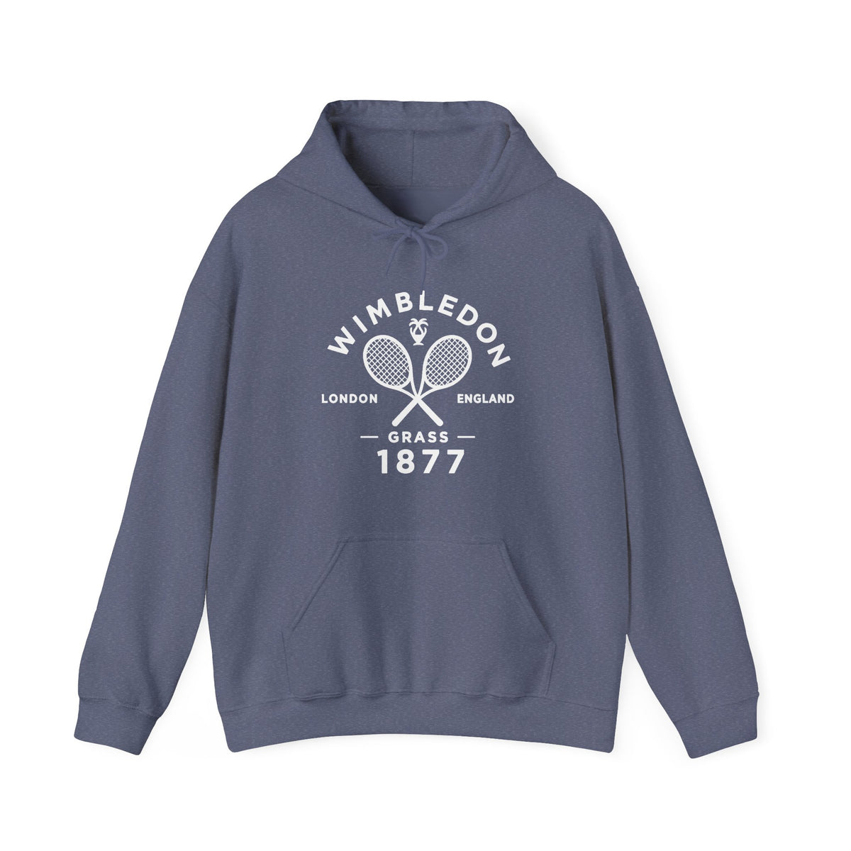 Wimbledon 1877 Tennis Hoodie — Classic Racquets Logo Pullover