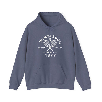 Wimbledon 1877 Tennis Hoodie — Classic Racquets Logo Pullover