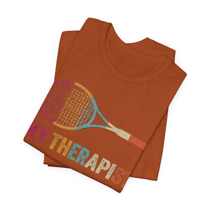 Tennis 'My Therapist' Graphic Tee — Funny Tennis Player Gift