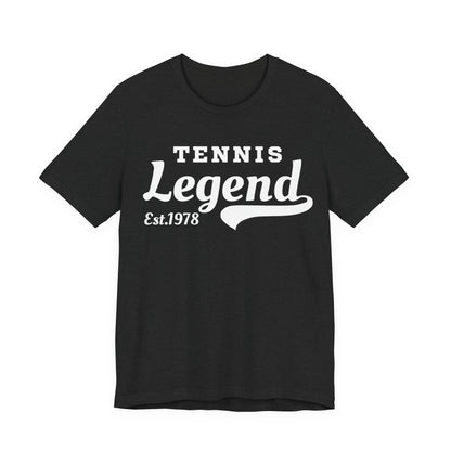 Tennis Legend Tee – Retro "Tennis Legend Est. 1978" Graphic Shirt