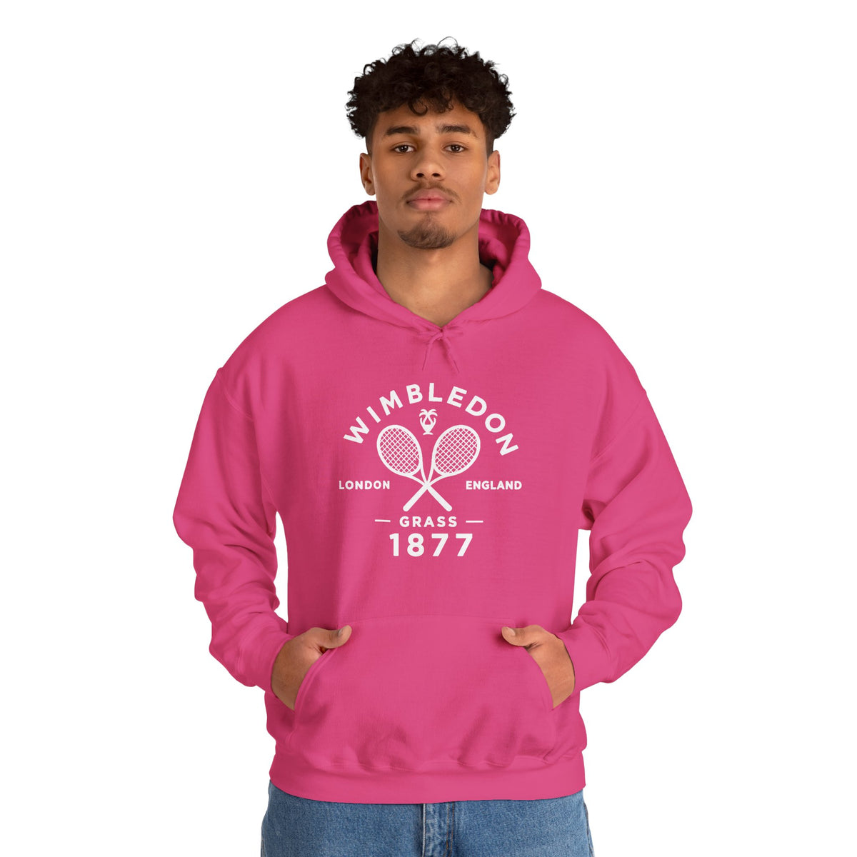 Wimbledon 1877 Tennis Hoodie — Classic Racquets Logo Pullover
