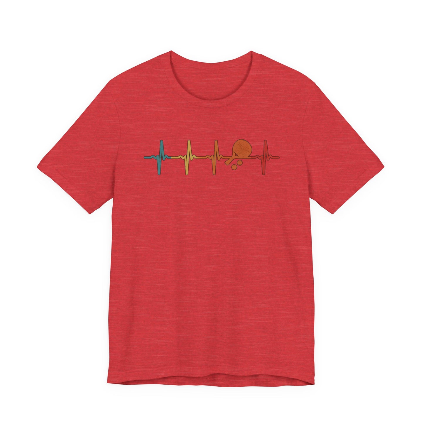 Tennis Heartbeat Tee – Retro Surfing Wave Graphic T-Shirt