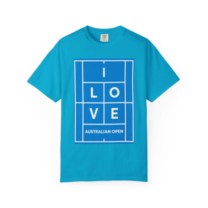 Australian Open 'I Love' Tennis Court Graphic T-Shirt