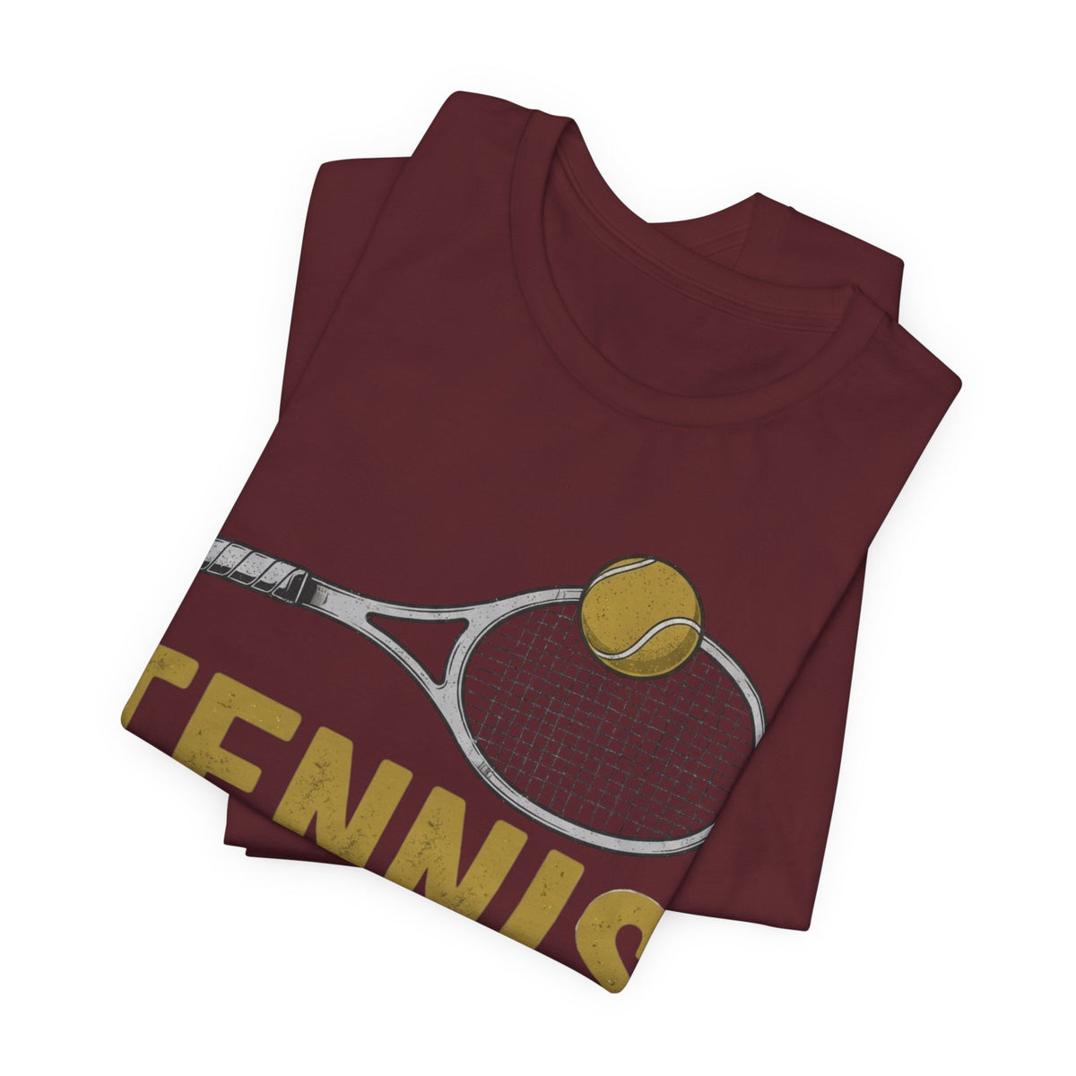 Tennis Racket & Ball Tee — Retro Athletic Tennis T‑Shirt