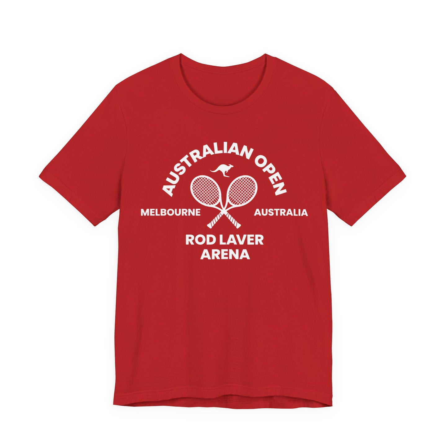 Classic White Tennis Tee — Unisex Jersey Short Sleeve