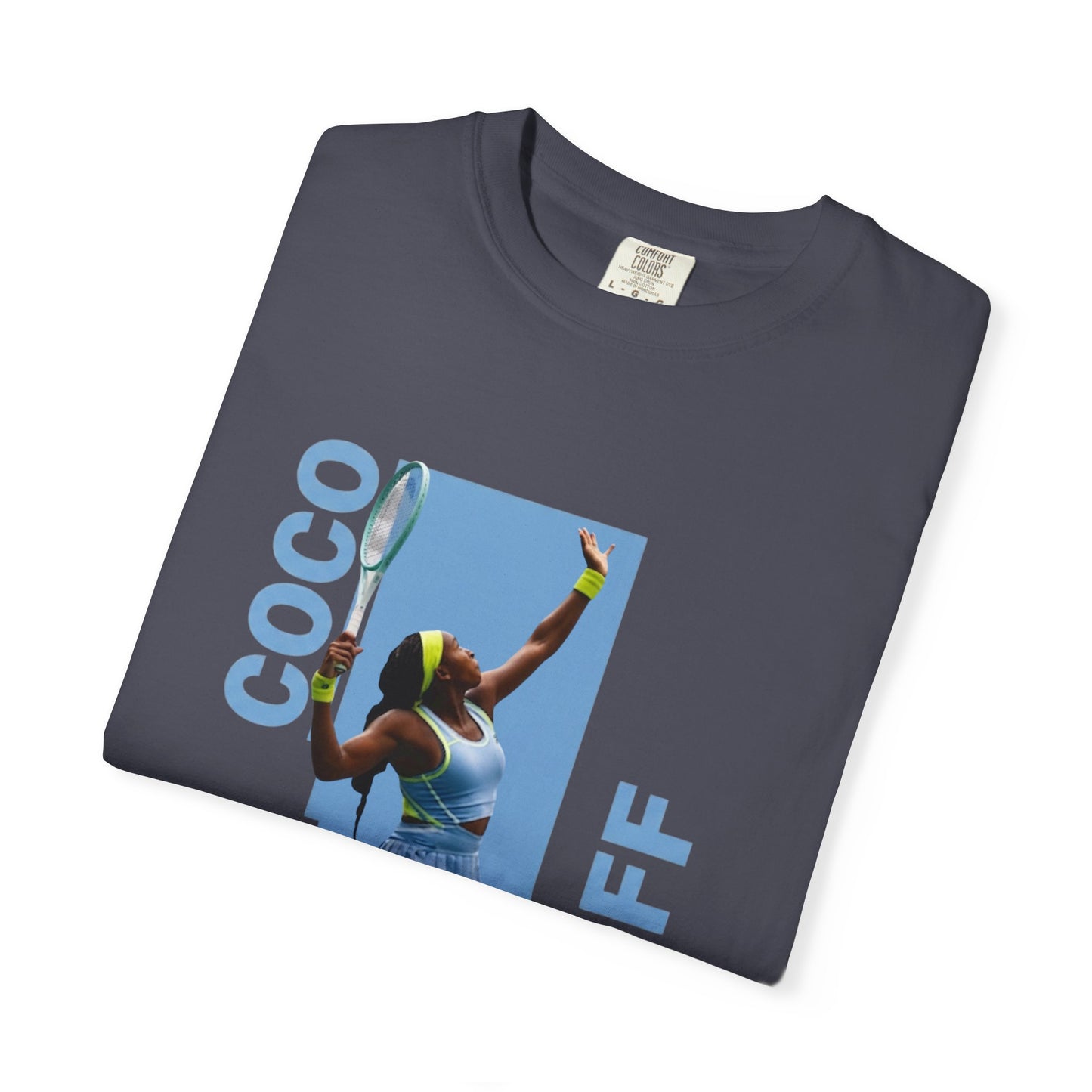 Coco Gauff T-Shirt — Retro Tennis Serve Graphic
