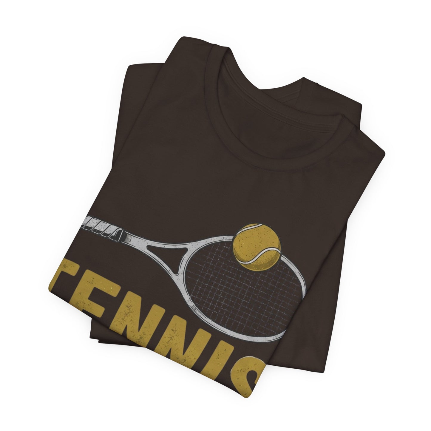 Tennis Racket & Ball Tee — Retro Athletic Tennis T‑Shirt