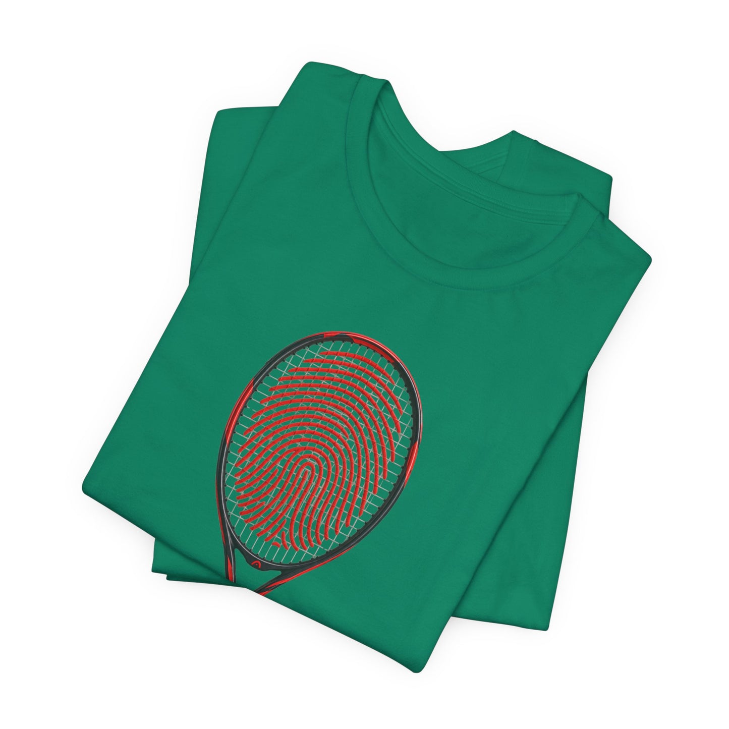 Tennis T‑Shirt — "It's In My DNA" Racket Fingerprint Tee