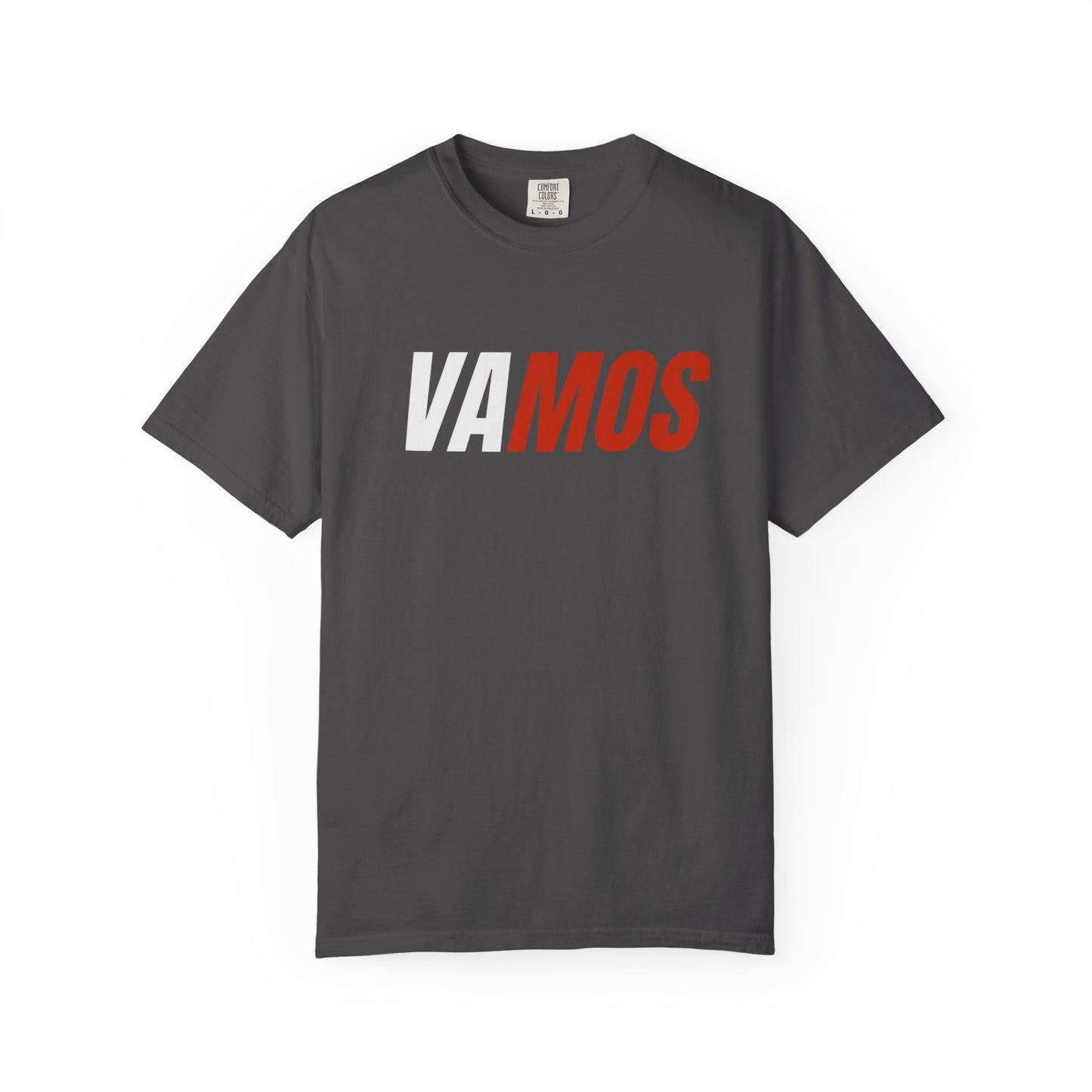 VAMOS Graphic T-Shirt — Bold Two-Tone Sports Fan Tee