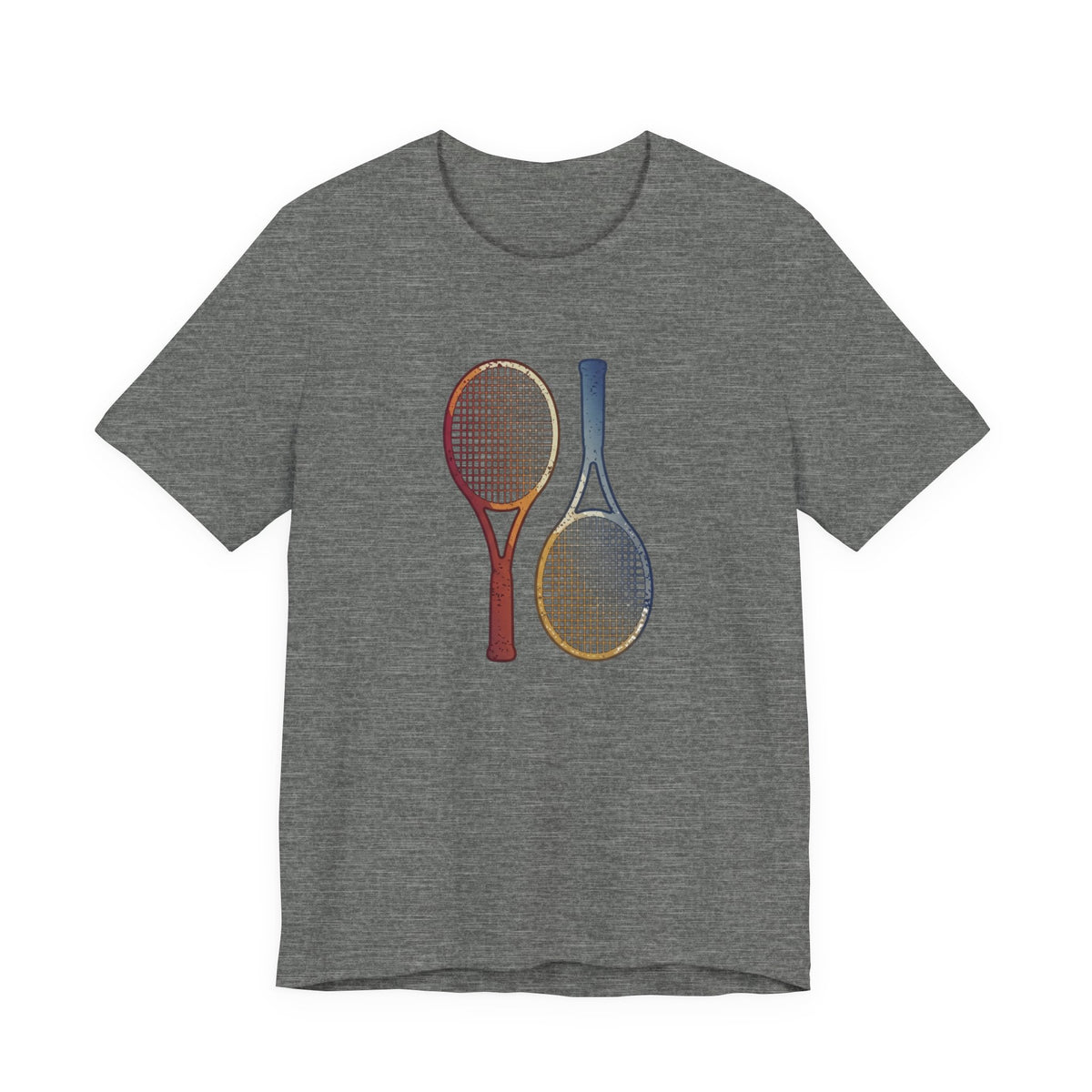 Tennis Rackets Tee — Vintage Wooden Racquets Graphic Shirt