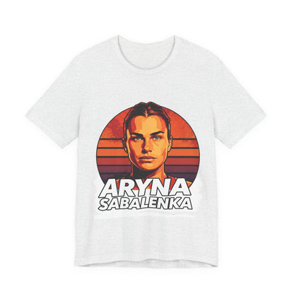 Aryna Sabalenka Graphic Tee — Vintage Sunset Tennis Player T-Shirt