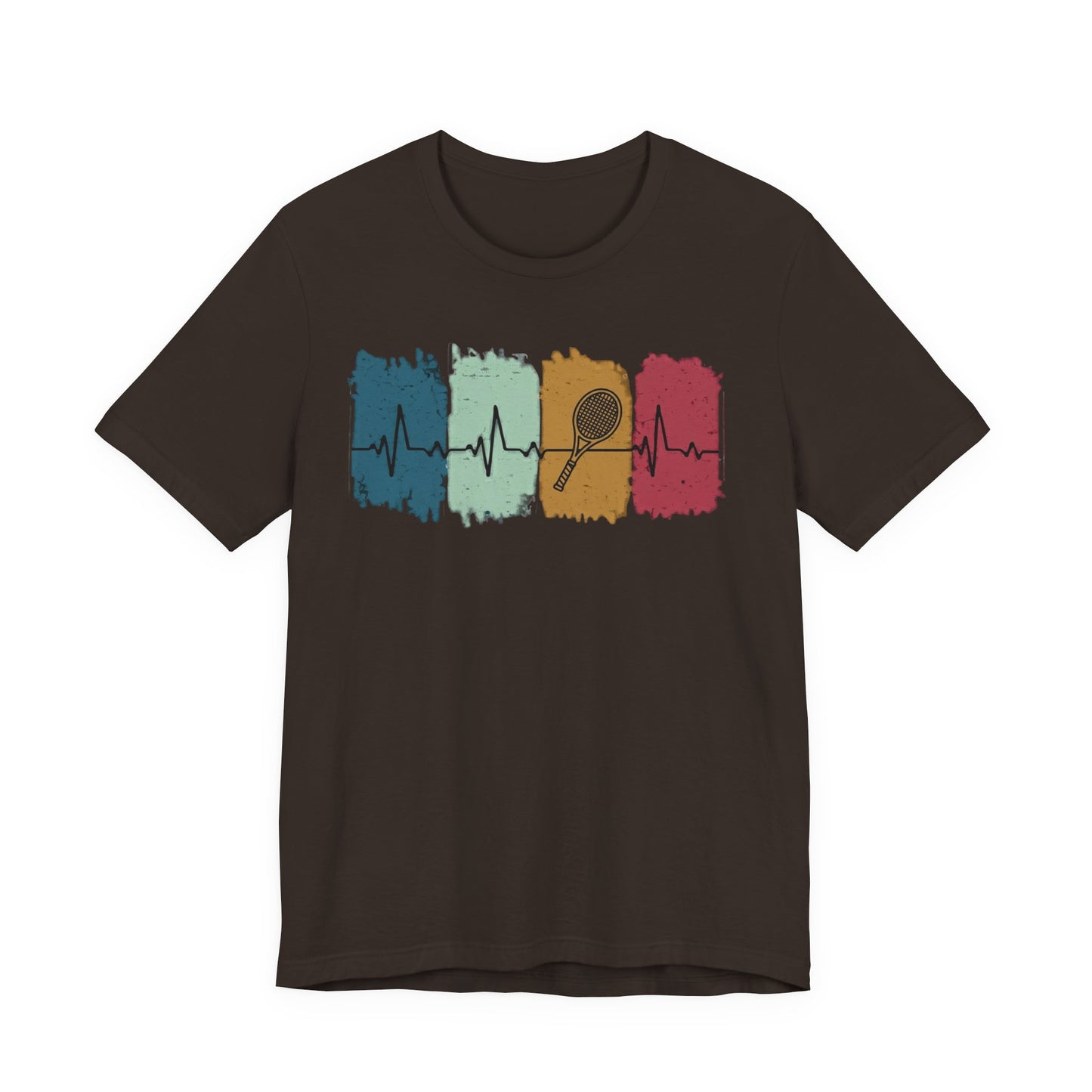 Drum Heartbeat T-Shirt – Retro Brushstroke Drumstick Heartbeat Tee