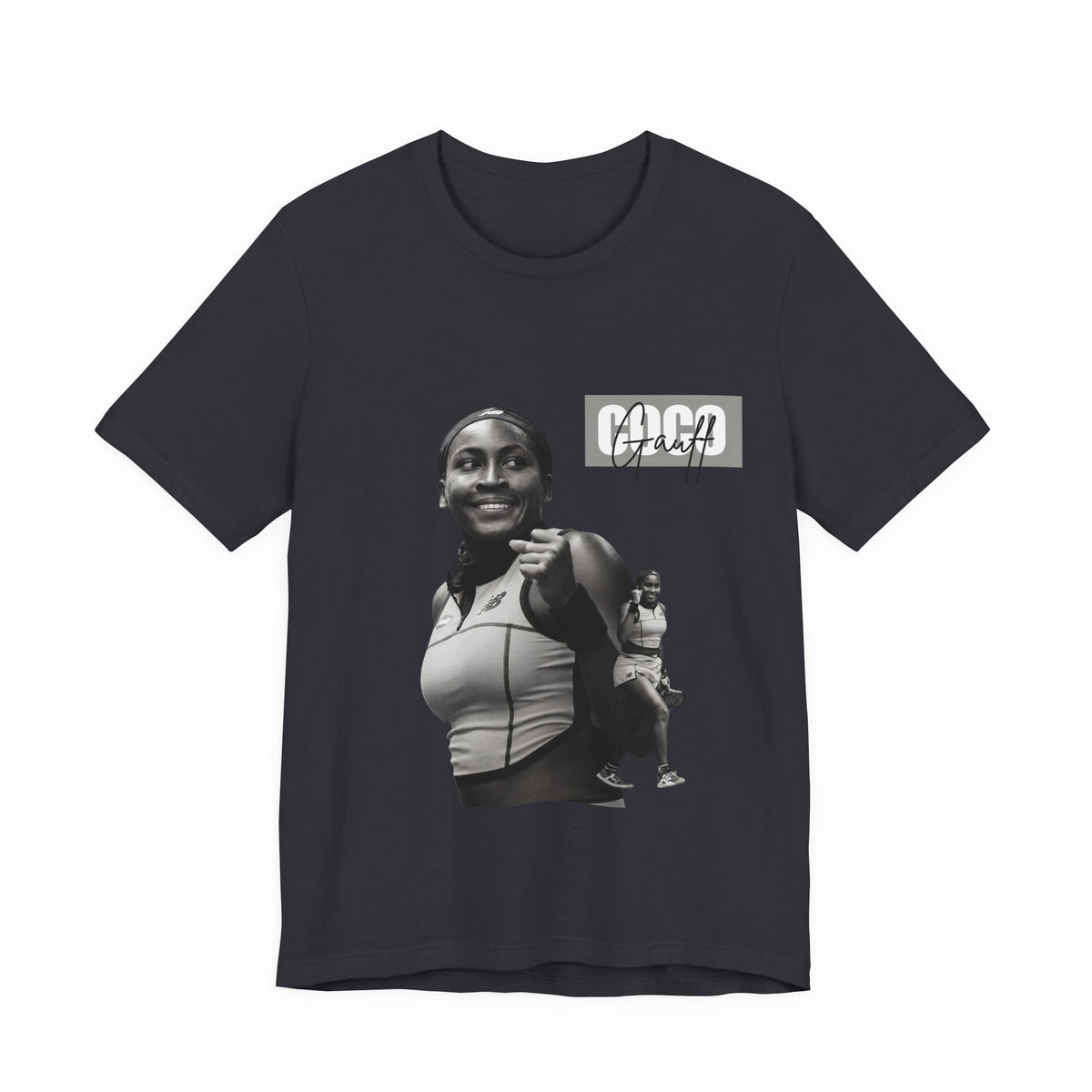 GOGP Graphic Tee — Black & White Motivational Photo T-Shirt
